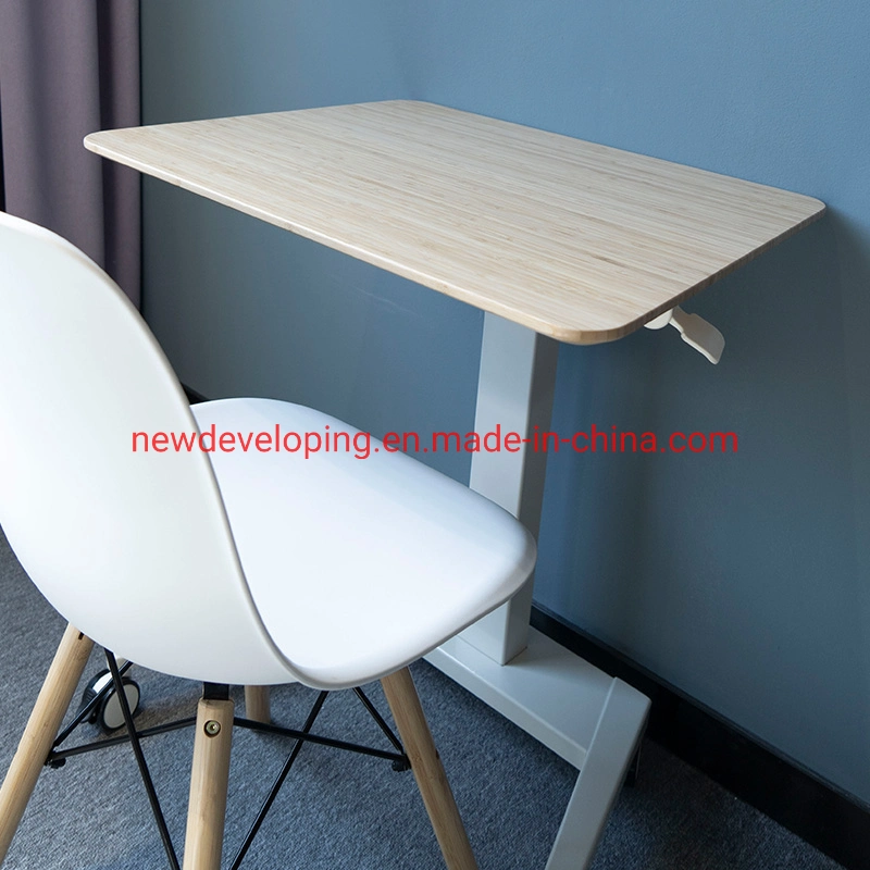 Modern Bamboo Top Adjustable Laptop Table for Living