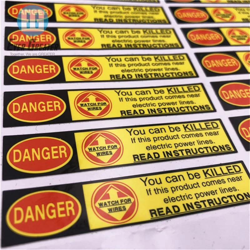 Custom Vinyl Social Distance Warning Die Cut Floor Stickers Warning Sticker