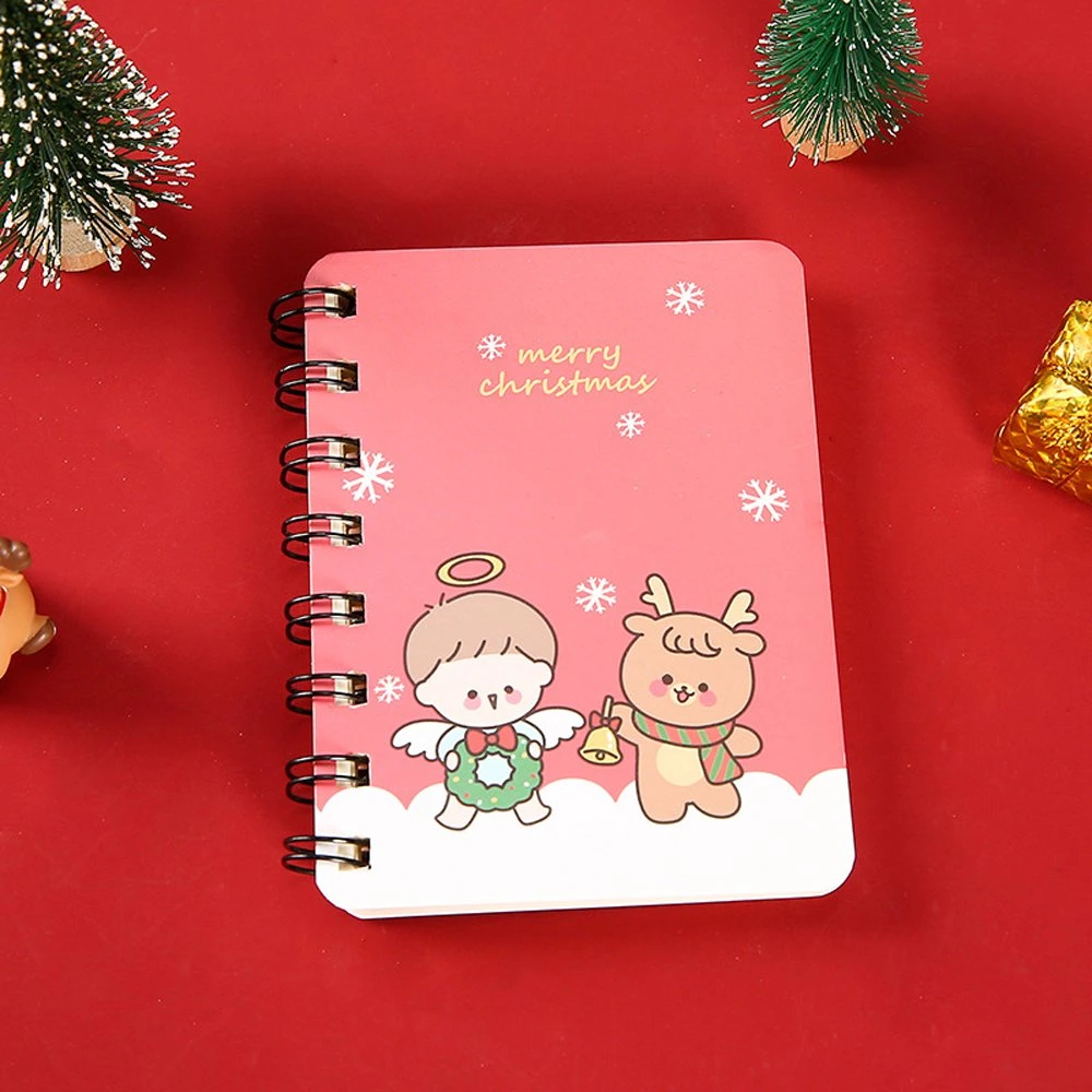 Christmas Coil Book Cute Portable Notepad Christmas Notebook