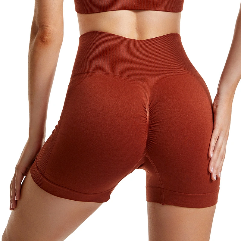Mujeres secado rápido Scrunch Bum Biker ropa deportiva Fitness ejercicio Pantalones cortos de yoga