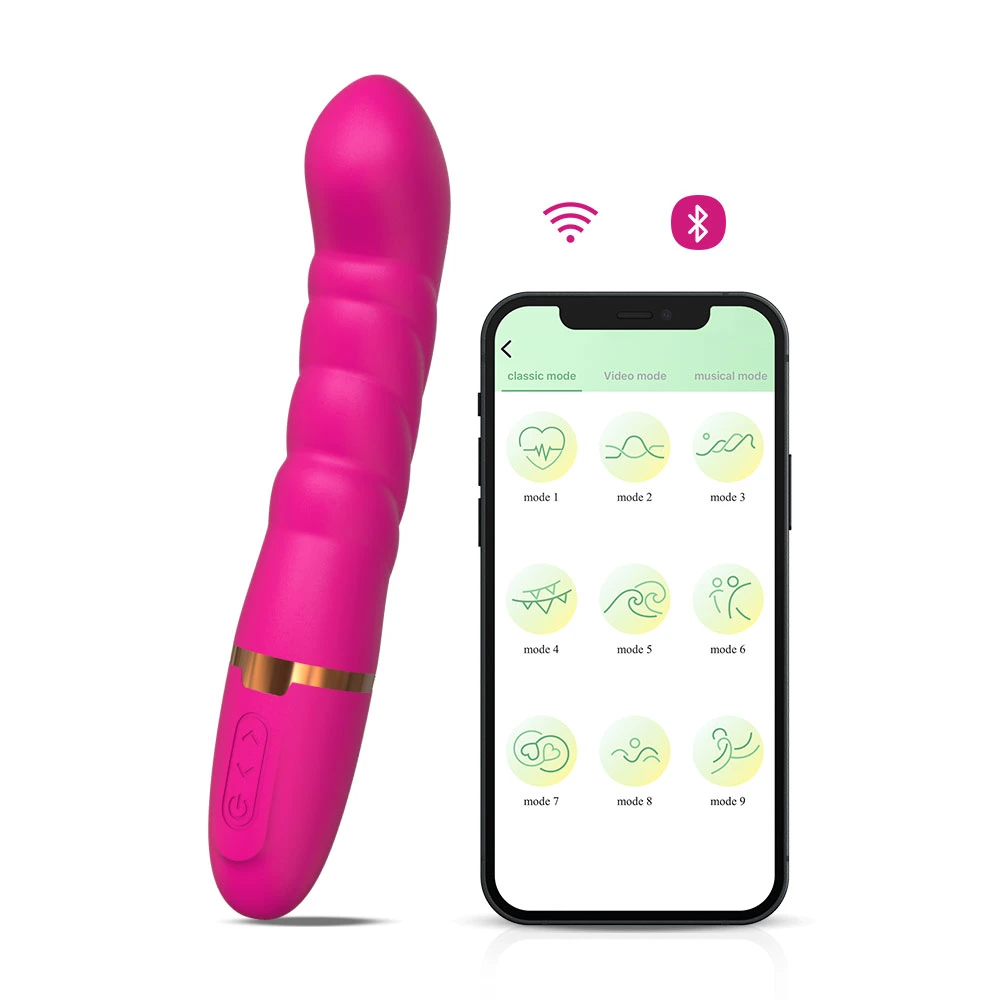 Higo 2022 Hot Mobile Application Wireless Control Big Penis Silicone New Sex Toy Vibrator for Women Masturbation