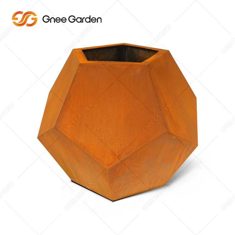 Nouveau design extérieur en acier Corten Pot de fleurs