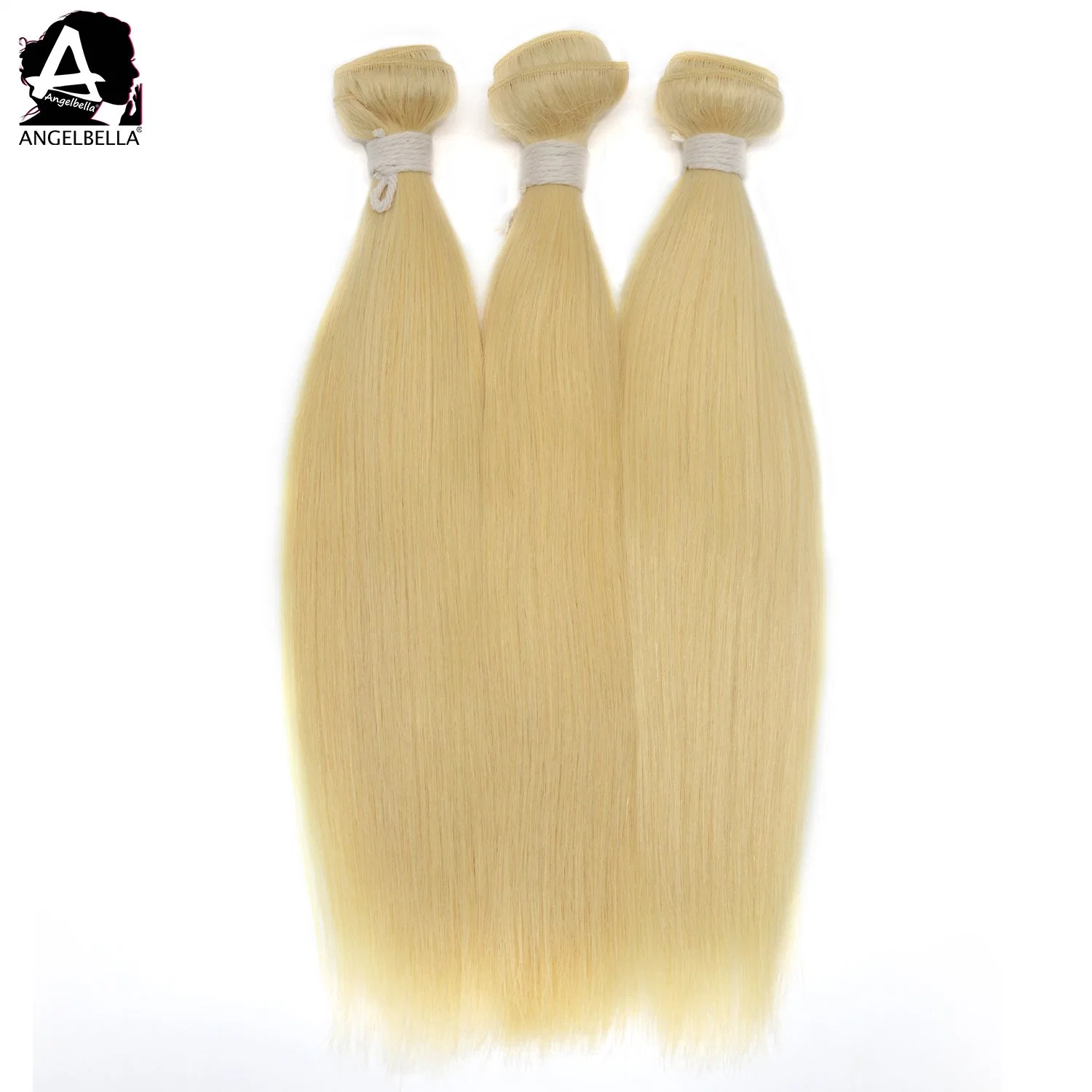 Angelbella European 100% Virgin Human Hair Weaving 613# Silky Straight Cheveux