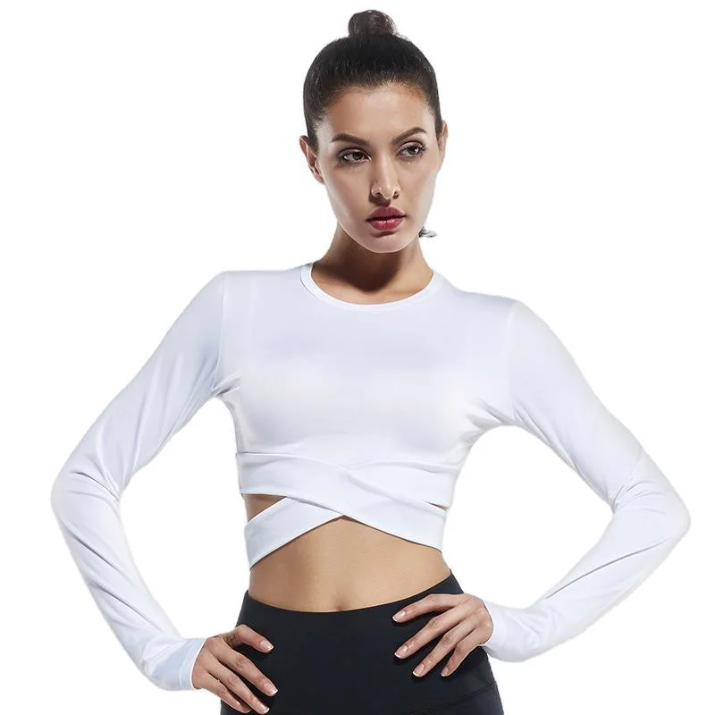 Tight Vest Women's Long Sleeve Fall and Winter Comfortable Fitness Wear Exercise Training Yoga Wear