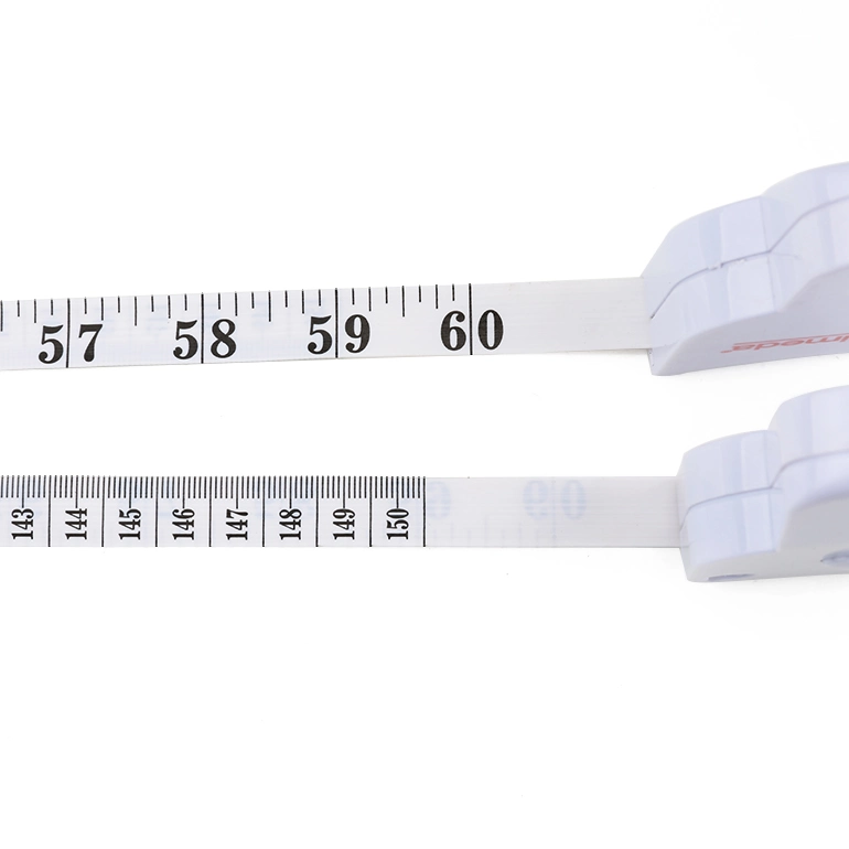 Tailor's Material Eco-Friendly Fiberglass Waist Tape Measure Measuring The Chest for Health Care Use