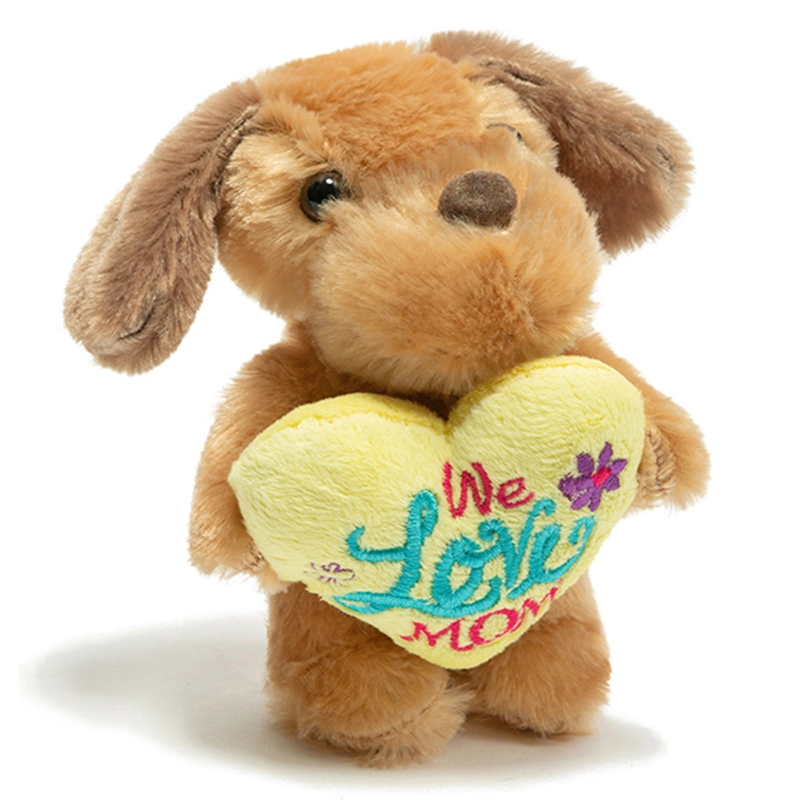 Juguete de regalo San Valentín 20cm suaves animales de peluche suave Corazón Rojo cosas lindo perro de juguete