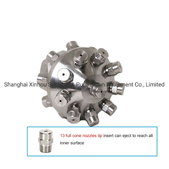 Stainless Steel 360 Degree 1/2 DN15 Cluster Full Cone Tip CIP Tank Washing Cleaning Spray Nozzle