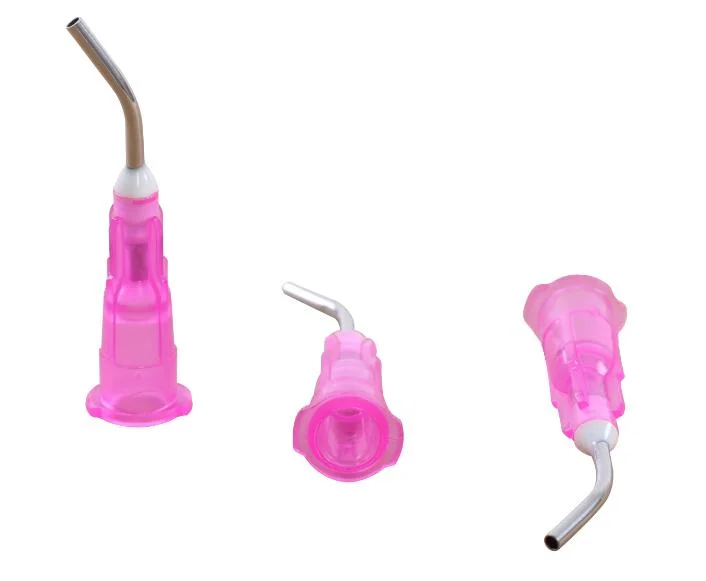 Disposable Dental Plastic Irrigation Bent Needle Tips