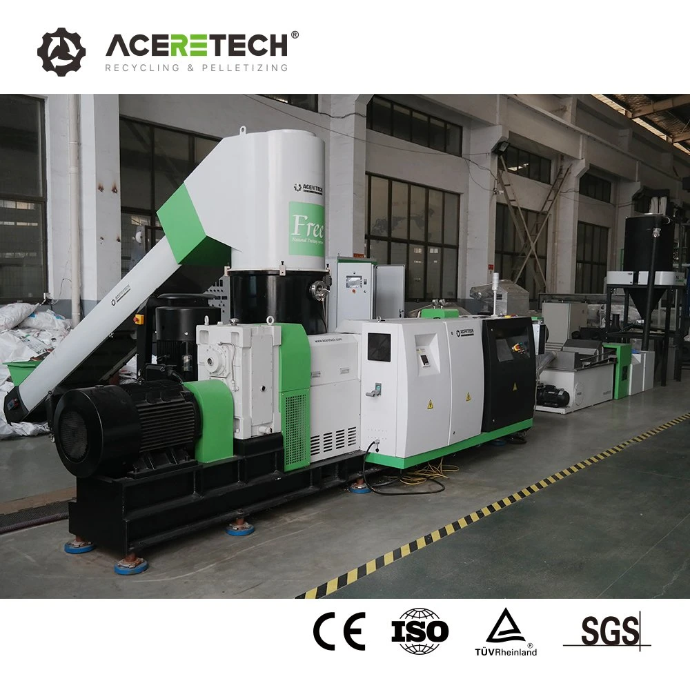 Production Equipment PP/PE/ABS/PS/PC Regrinds Plastic Granules Extrusion Regranulating Line