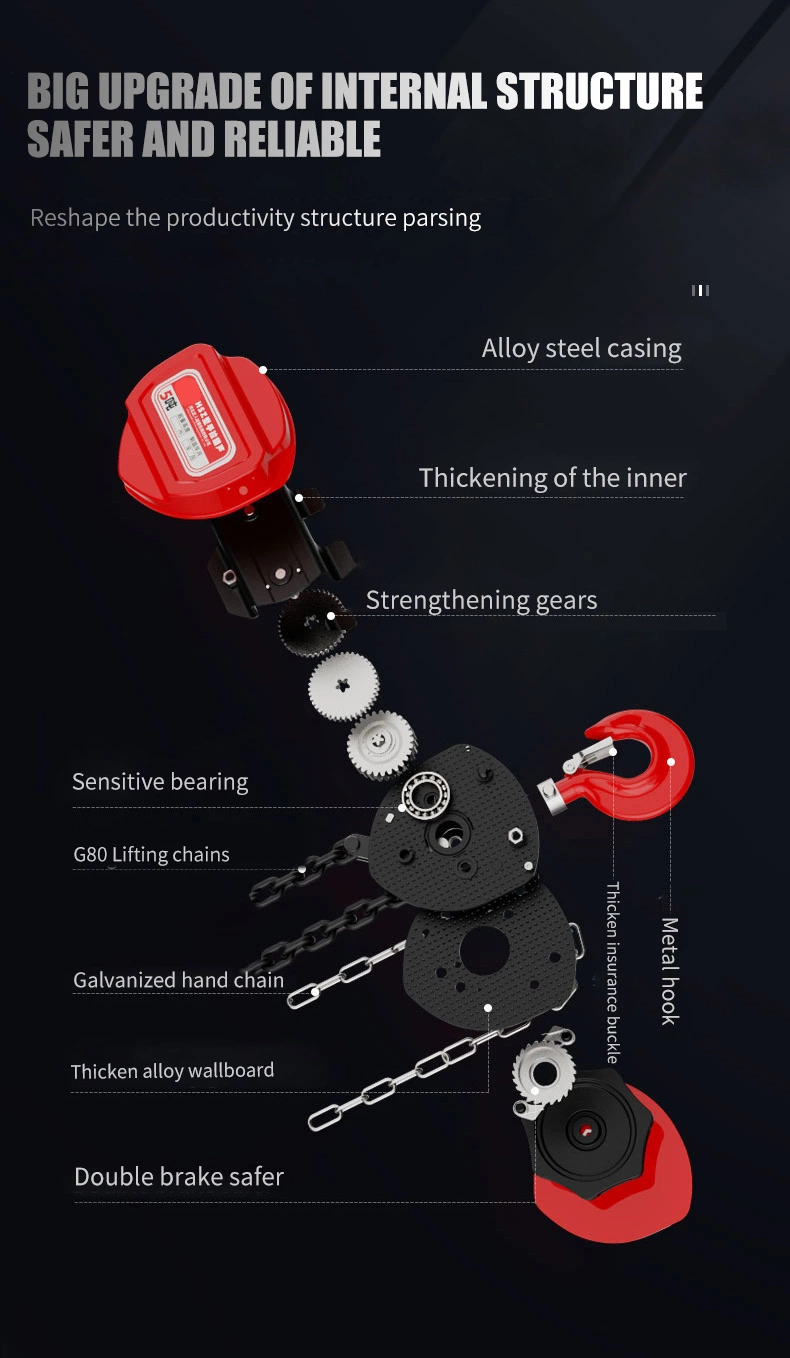 High quality/High cost performance Manual Chain Pulley Block with TUV Certificate