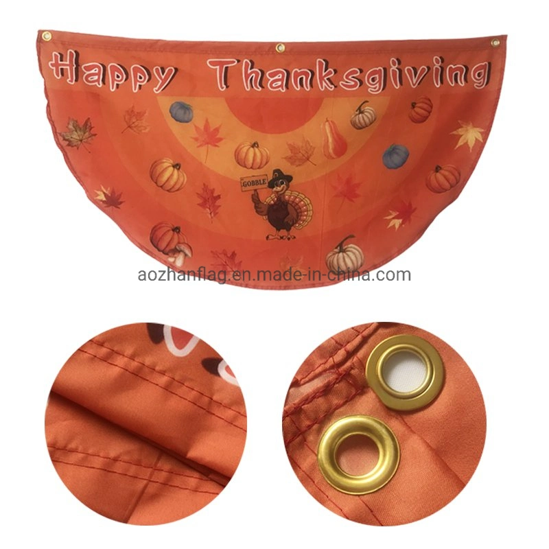 Flag Manufacturer Wholesale Custom Hot Sale Thanksgiving Garden Flag Thanksgiving Decoration