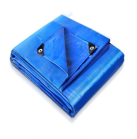 Heavy Duty Blue Waterproof Laminated Flatbed PE Tarp for Outdoor Covering