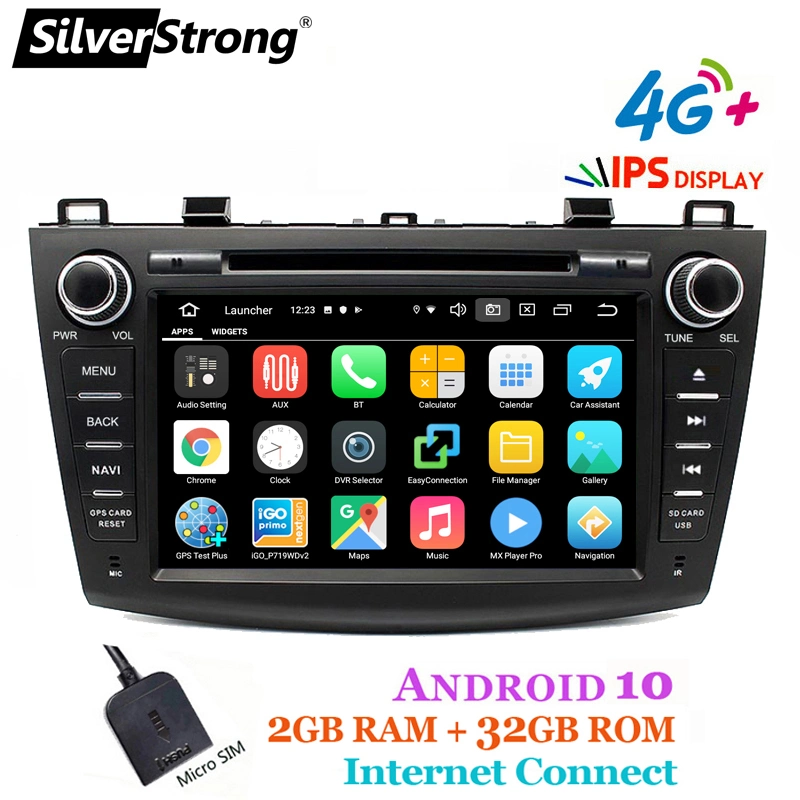 Silverstrong Android 10 Car DVD Player Radio for Mazda 3 Axela Car Multimedia 4G Modem WiFi