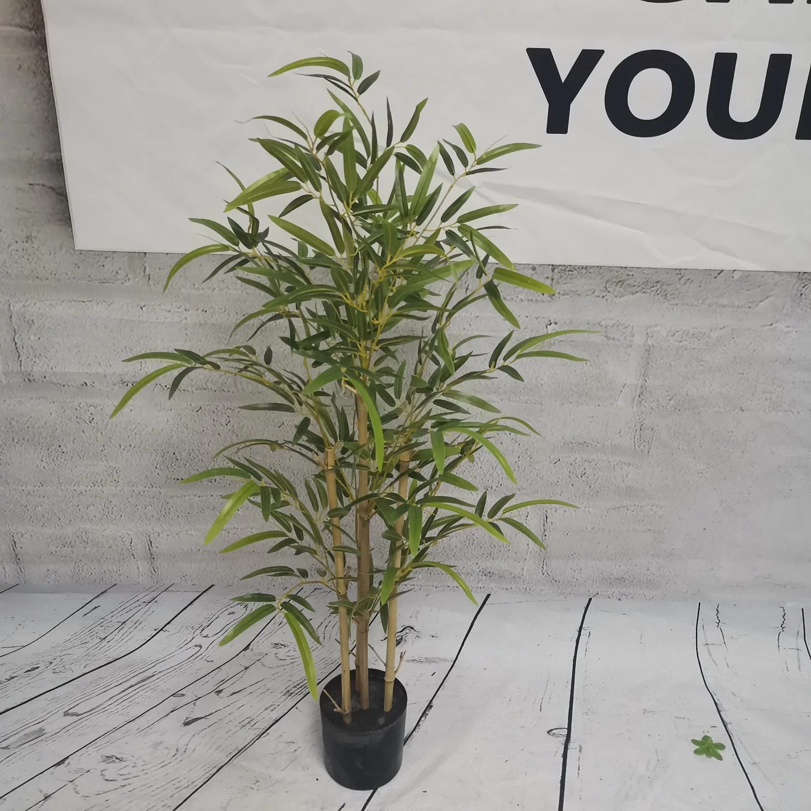 L'escrime de plantes en plastique de gros Lucky bambou artificiel de l'arbre presque naturel pour l'outdoor