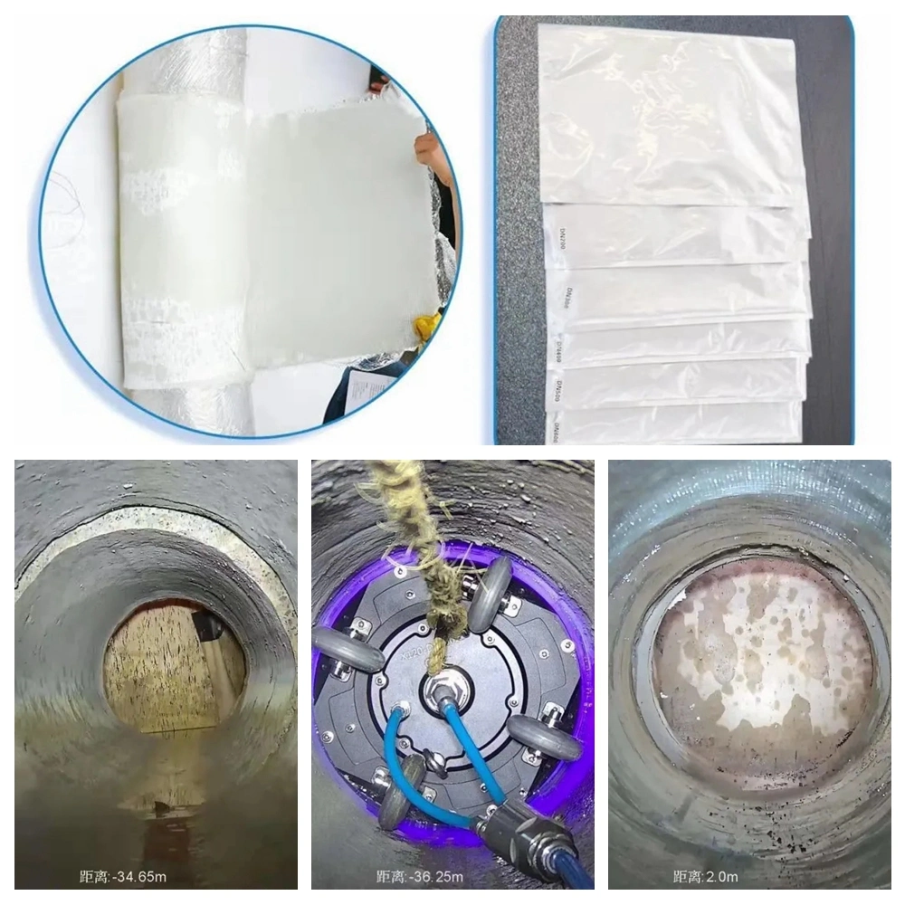 UV LED Shadowless Solution to Sewer Pipe Patch Repair From DN200 to DN600