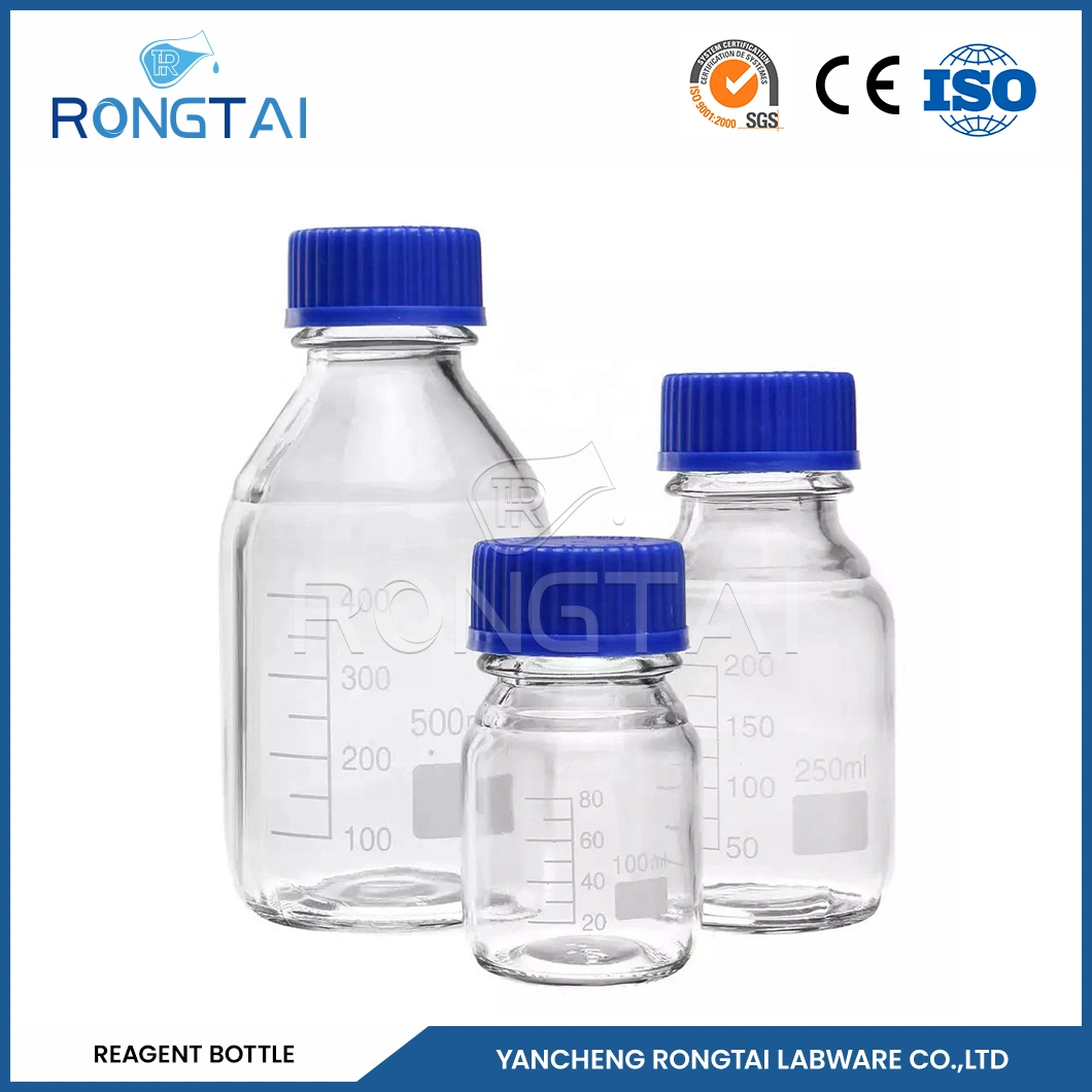 Rongtai Chemistry Science Lab Glassware Factory 10L Reagent Glass Bottle China Wide Mouth Glass Media Storage Reagent Bottle