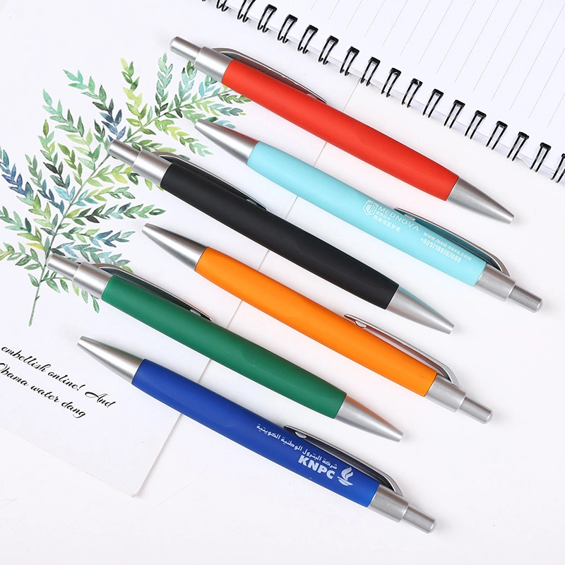 with LED Plastic Gift Colour Crayons Beautiful Set Gift White Board White Board Market Squishy Jumbo Flat Custom Ball Point Pen Gifts