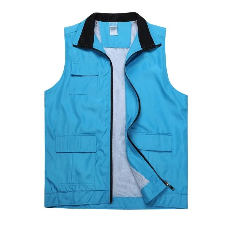 Polyester Composite Multi-Pocket Zipped Vest