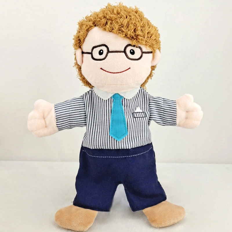 Amazon Atacado criativo Cartoon Puppet Plush Toys Baby Cloth Educational Puppet de dedo de cognição