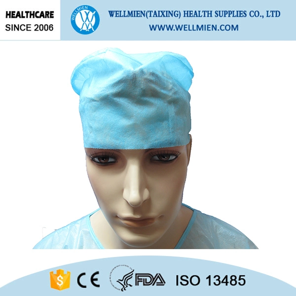 Disposable Non Woven Single Use Elastic Surgery Cap for Hospital Use