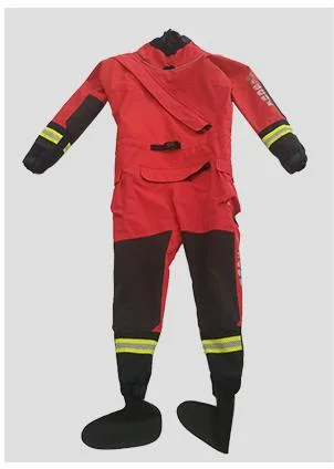 Water Rescue Dry Suit Waterproof Lifejacket Breathable Dry Clothes Cold Resistant PPE Reflective Tape Personal Protective Equipment