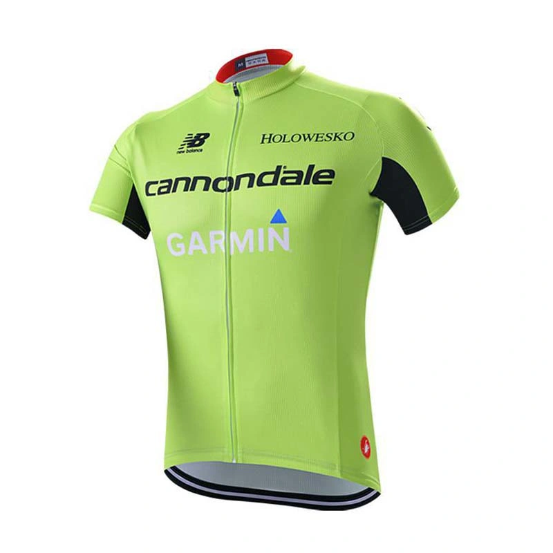 Camisa esportiva de ciclismo em tecido de lycra respirável e de secagem rápida de alta qualidade por atacado.