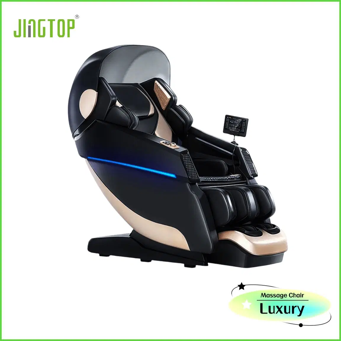 Mayorista/Proveedor de fábrica Jingtop 4D 3D con pantalla táctil de Venta caliente de nuevo Control remoto de la cápsula para amasar Shiatsu Silla de masaje