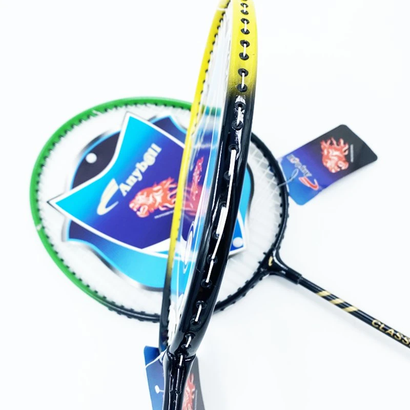 New Product Printing Half Carbon Aluminium Badminton Rackets