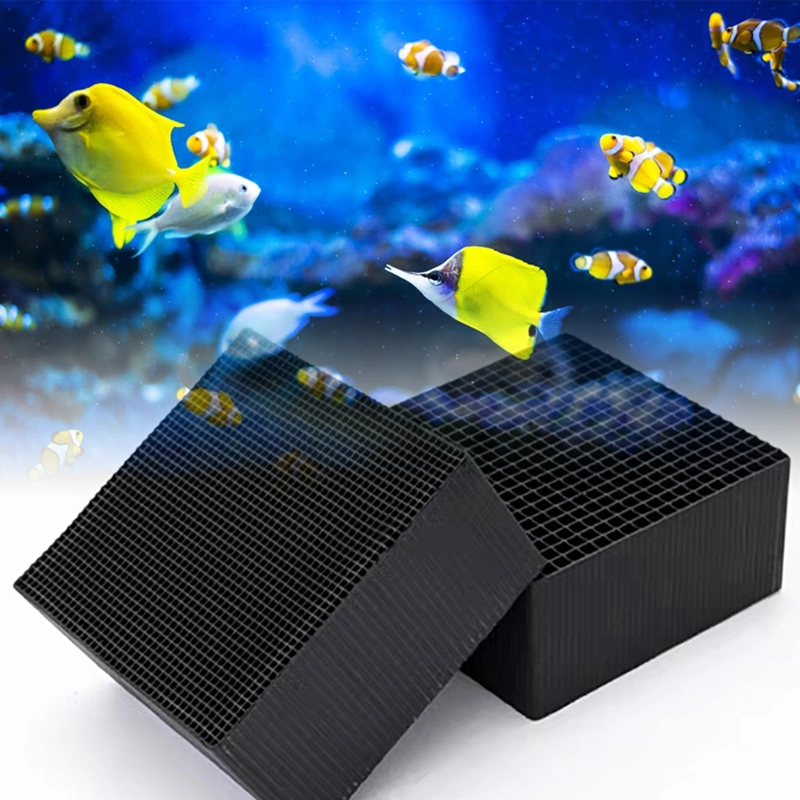Cube-Shaped Honeycomb Activated Carbon for Water Filtration