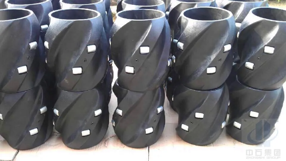 API Standard 5 1/2'' Casing Spiral Composite Rigid Centralizer