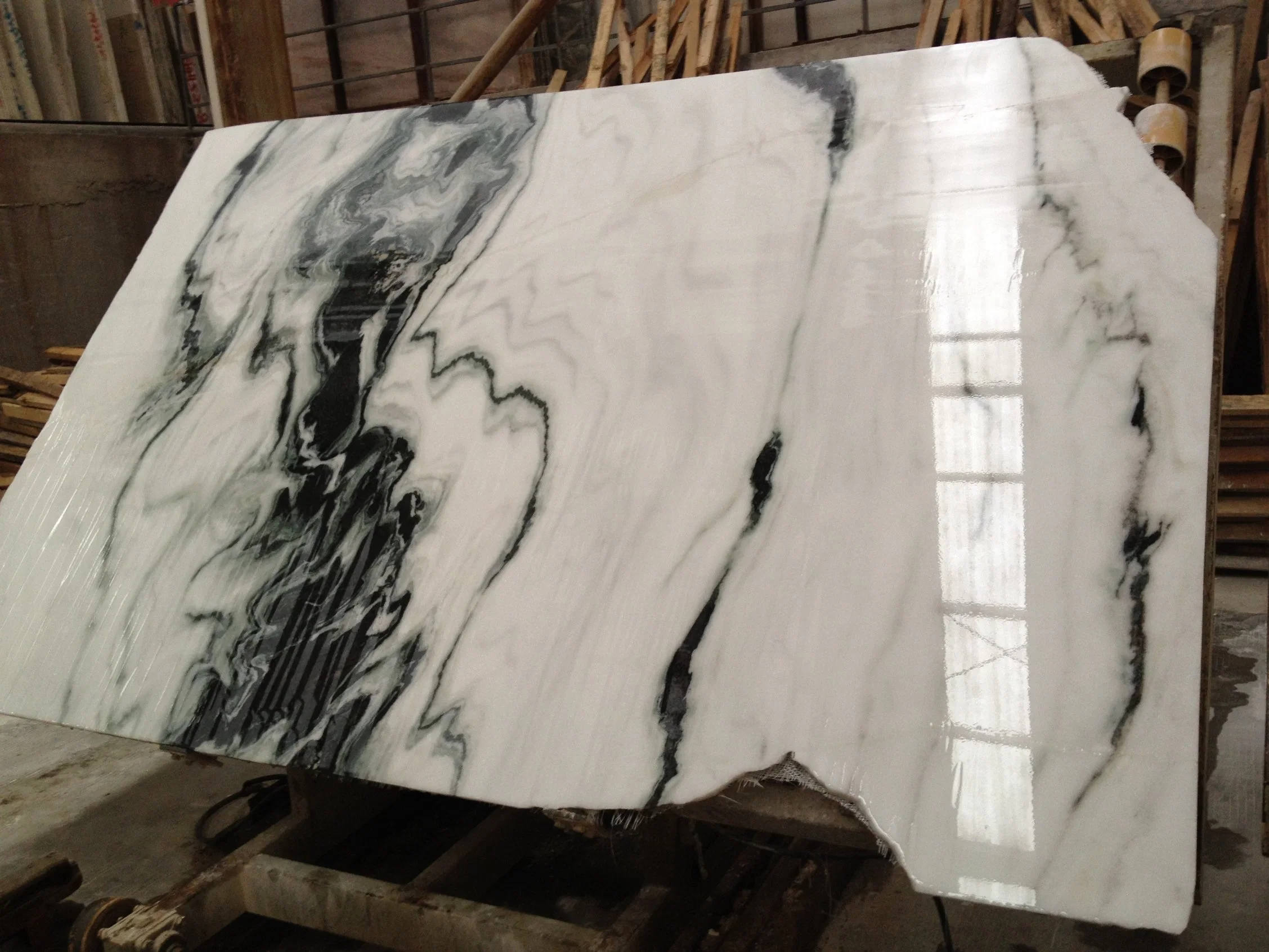 Panda White Marble Slab for Wall/Floor