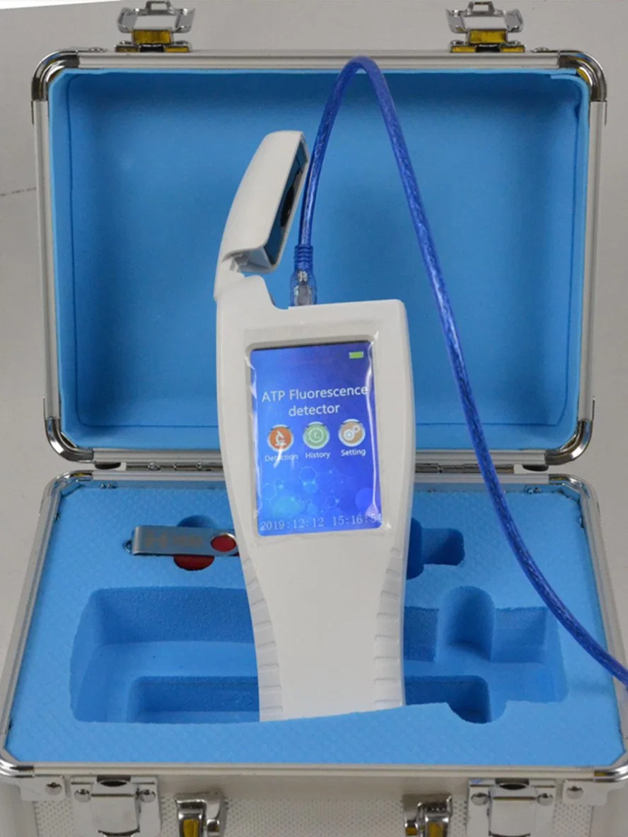 0 bis 9999 Rlus Hygiene System Germ ATP Fluoreszenz-Gerät Tester Messgerät Mesaruement Analysator