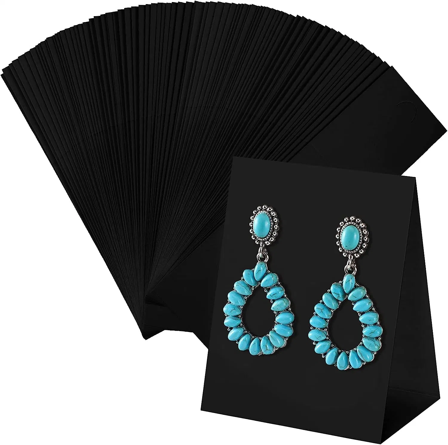 Standing Earring Display Cards Card Holders Paper Hanging Packaging Jewelry Supplies Selling DIY Earrings Retail