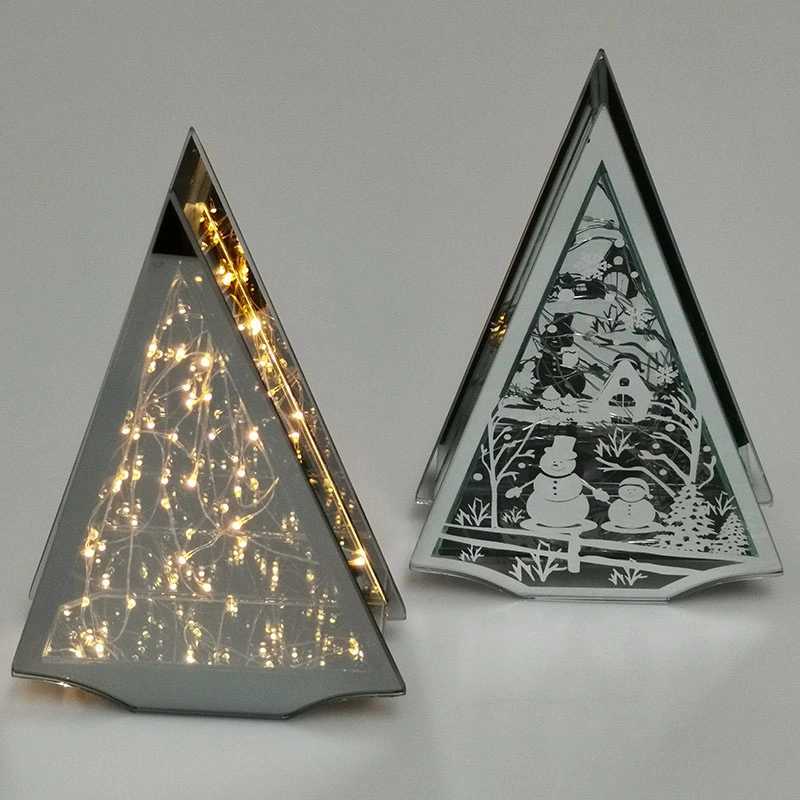 LED de artesanato de vidro por grosso de fábrica de vidro para Decoração de Natal