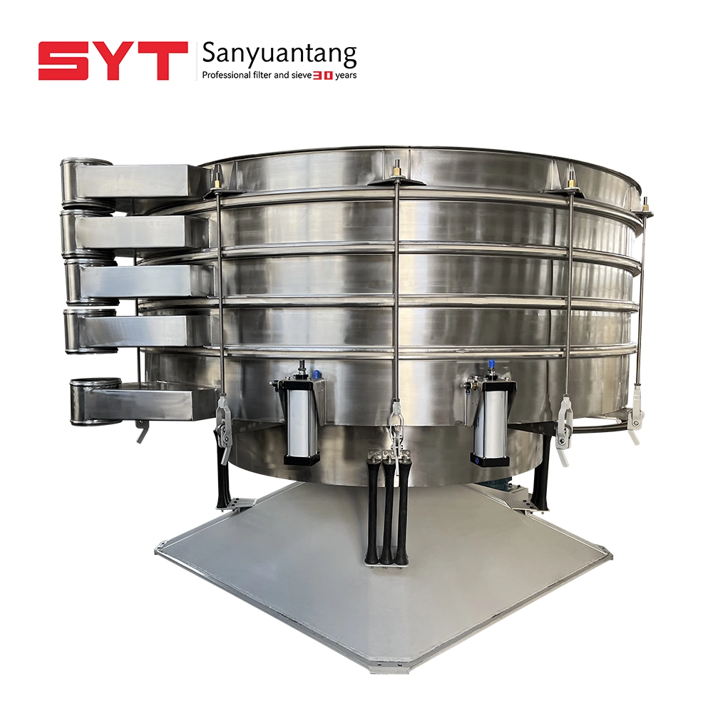 High Capacity Circular Tumbler Vibrating Screen Wood Powder Separator Sifter