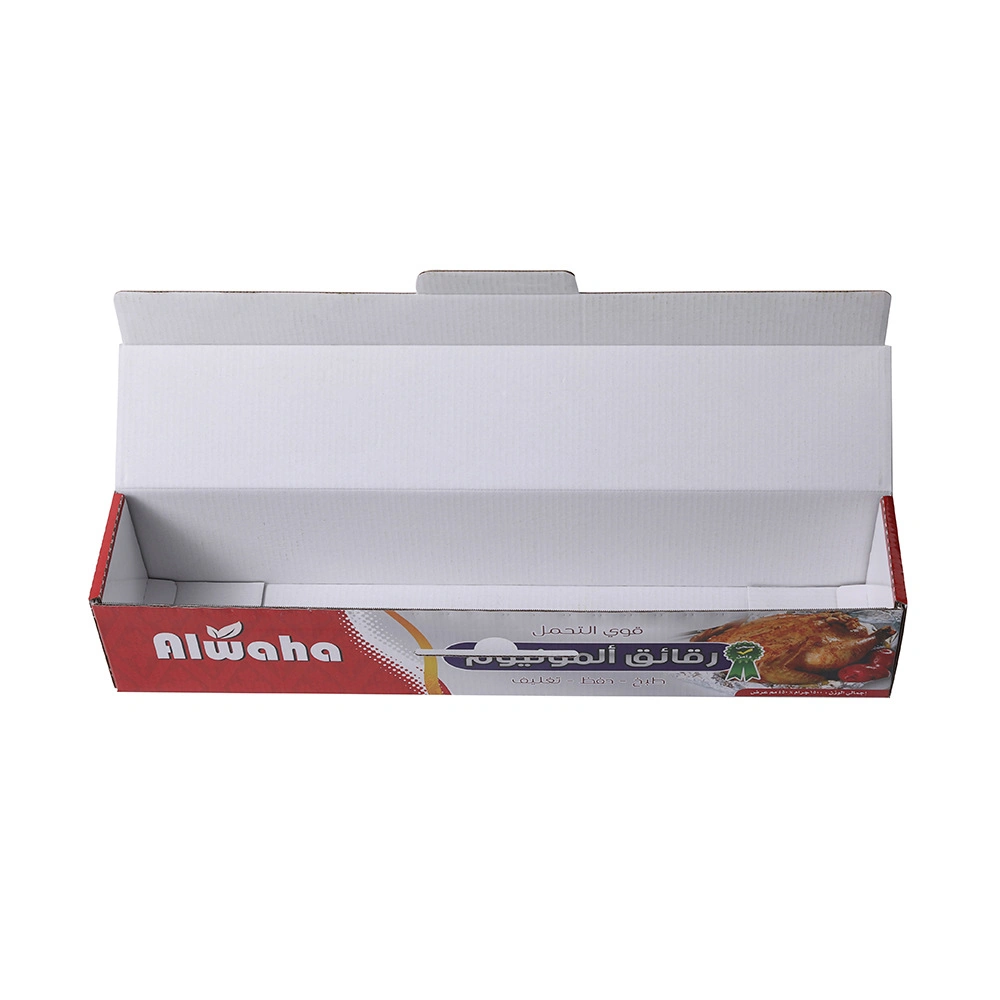 Custom Special Food Aluminium Foil Packaging Carton Box Safe Food Preservative Fresh Film Packing Box Storage Paper Box