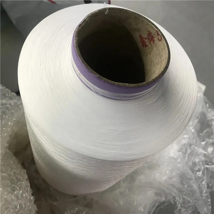 Grs AA Grade 150/48 POY Nim White/Black Ring Spun 300d Polyester Flame Retardant Recycled Yarn for Home Textile