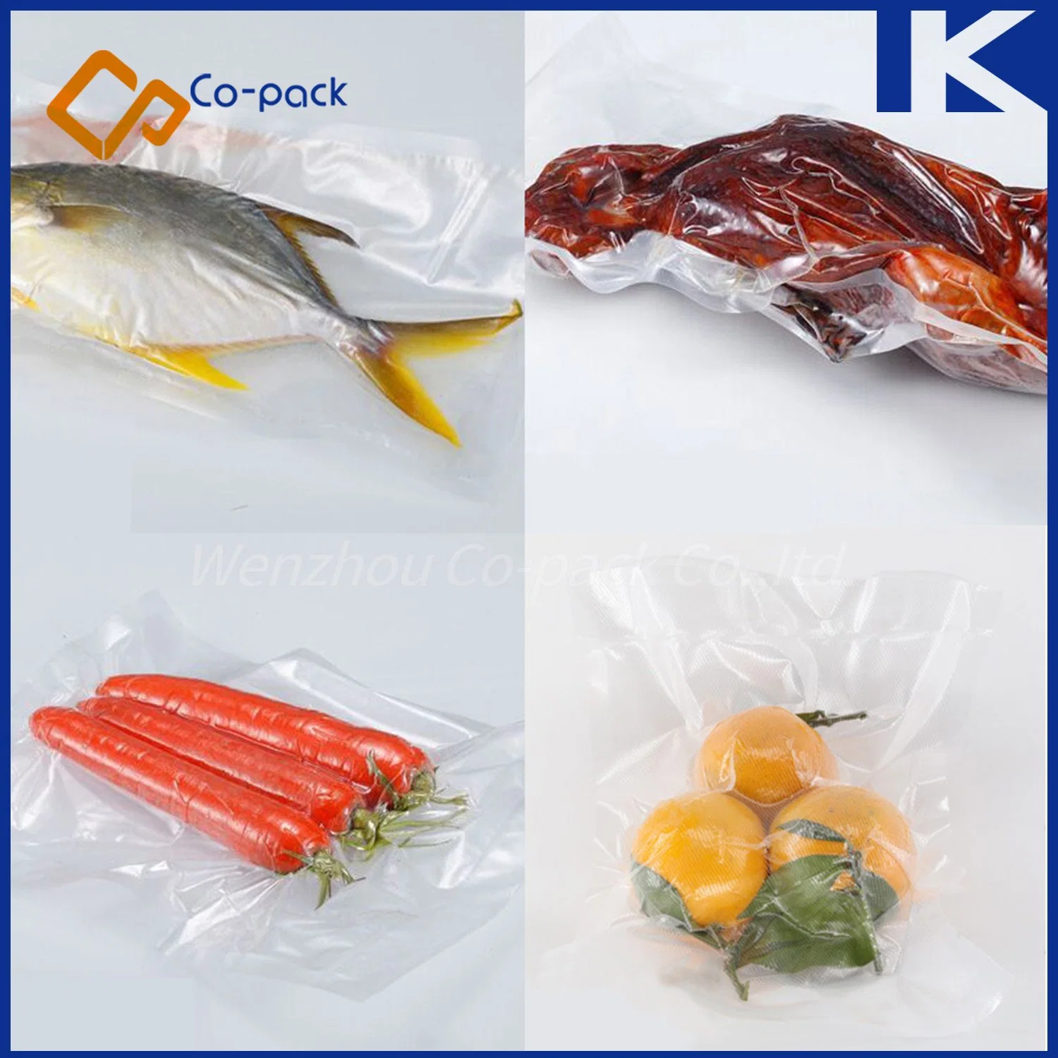 Food Vacuum Plastic Packaging Bags