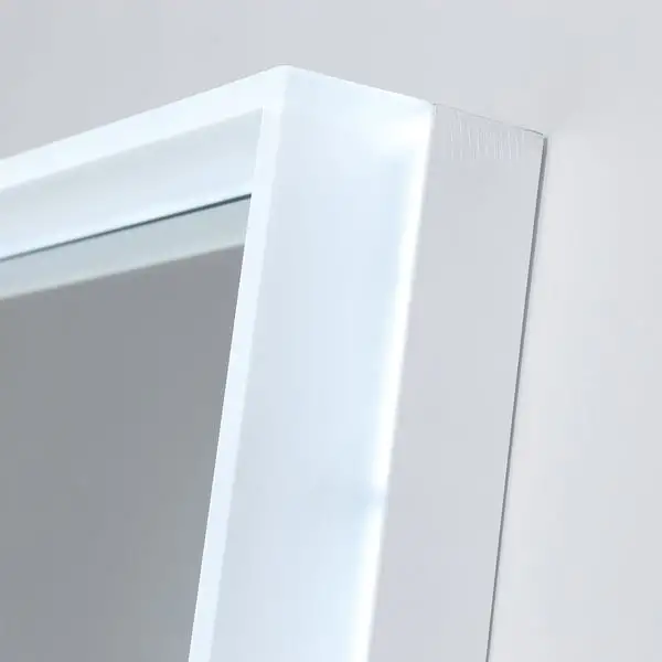 Большой прямоугольник стены декор зеркала в противосолнечном козырьке горит Anti-Fog Smart LED в ванной комнате зеркало в полный рост светодиодный индикатор газа современной