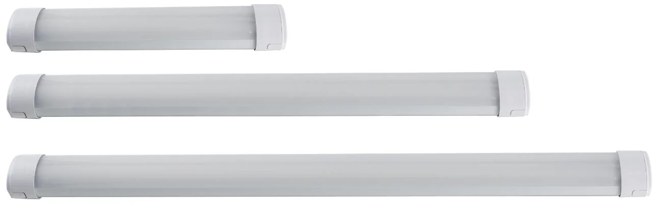 Warm White Light Adjustable 2FT 55/60/65/70W 100lm LED Triproof Linear Lighting for Emergency