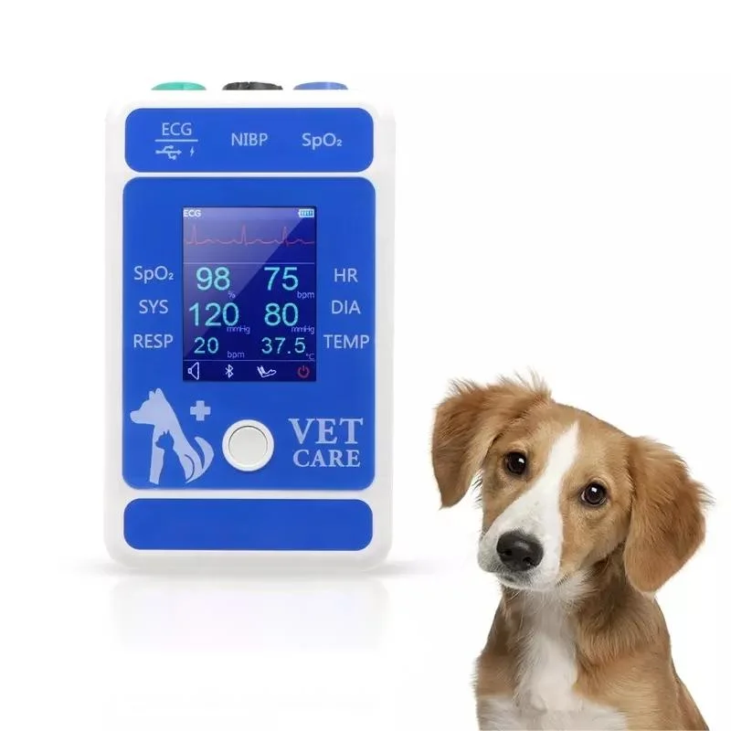 Erschwinglicher Preis tragbarer Tierarzt Tiergesundheit Überwachung Handheld Vet EKG Signos Vitales Monitor-Maschine