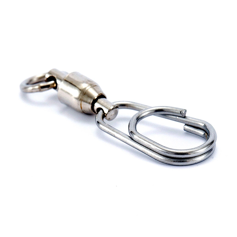 Boat Fishing Iron Plate Connecting Snap Ring Copper Stainless Steel Bearing Swivel 8-Character Ring High-Speed Lure Accessory