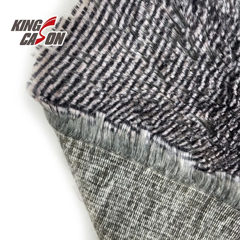 Kingcason Gradient Long Pile PV Fleece Fabric for Rug