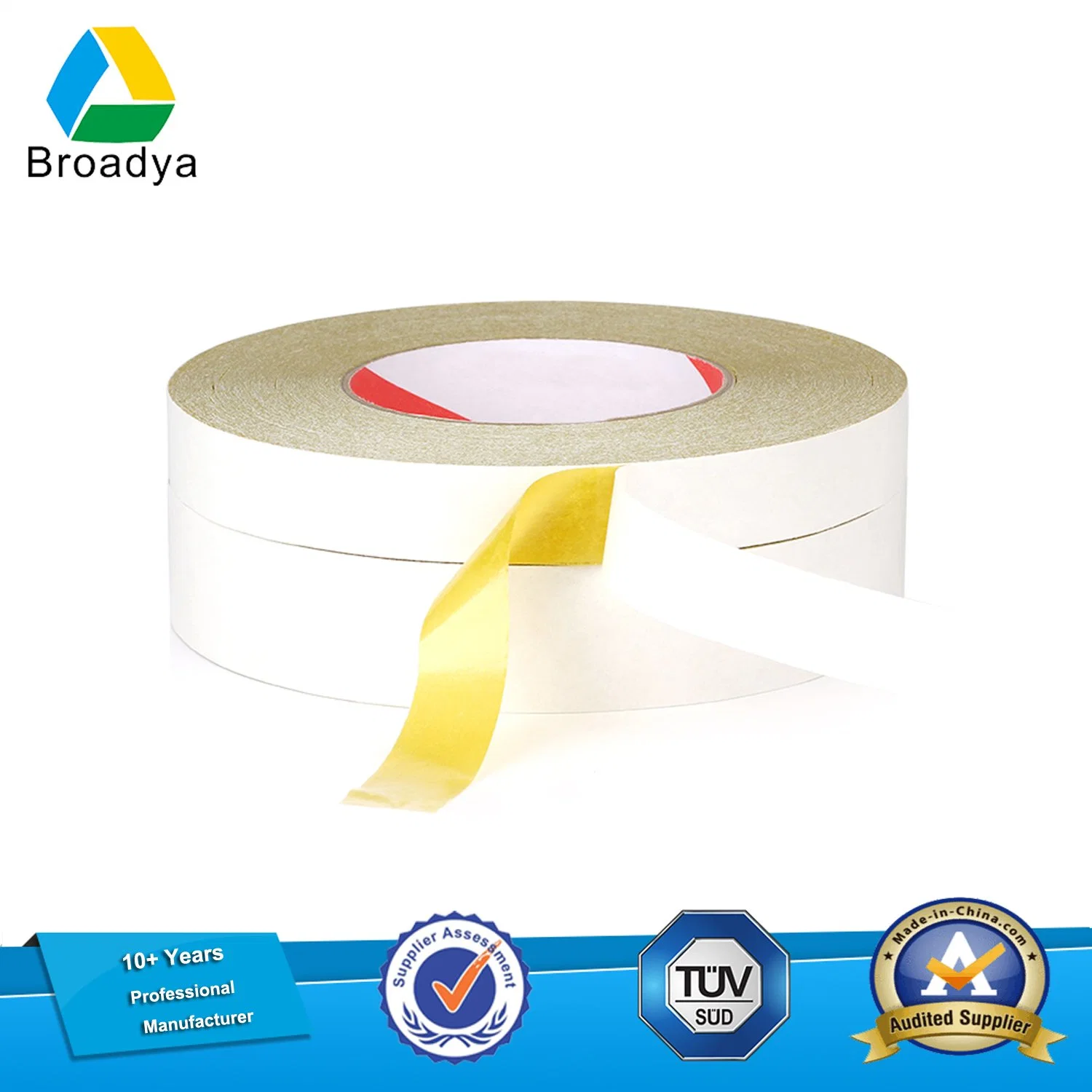 Custom Printing Brand Embroidery Paper Hot Melt Glue Tape