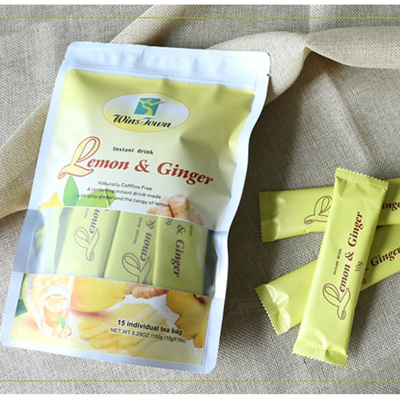 Chinese Lemon & Ginger Flavor Fruit Tea Warm Stomach Honey Juice Instant Drink