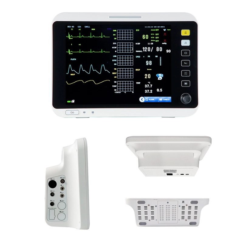 YJ-V12 moniteur vétérinaire multi-paramètres pour animaux à stabilité élevée