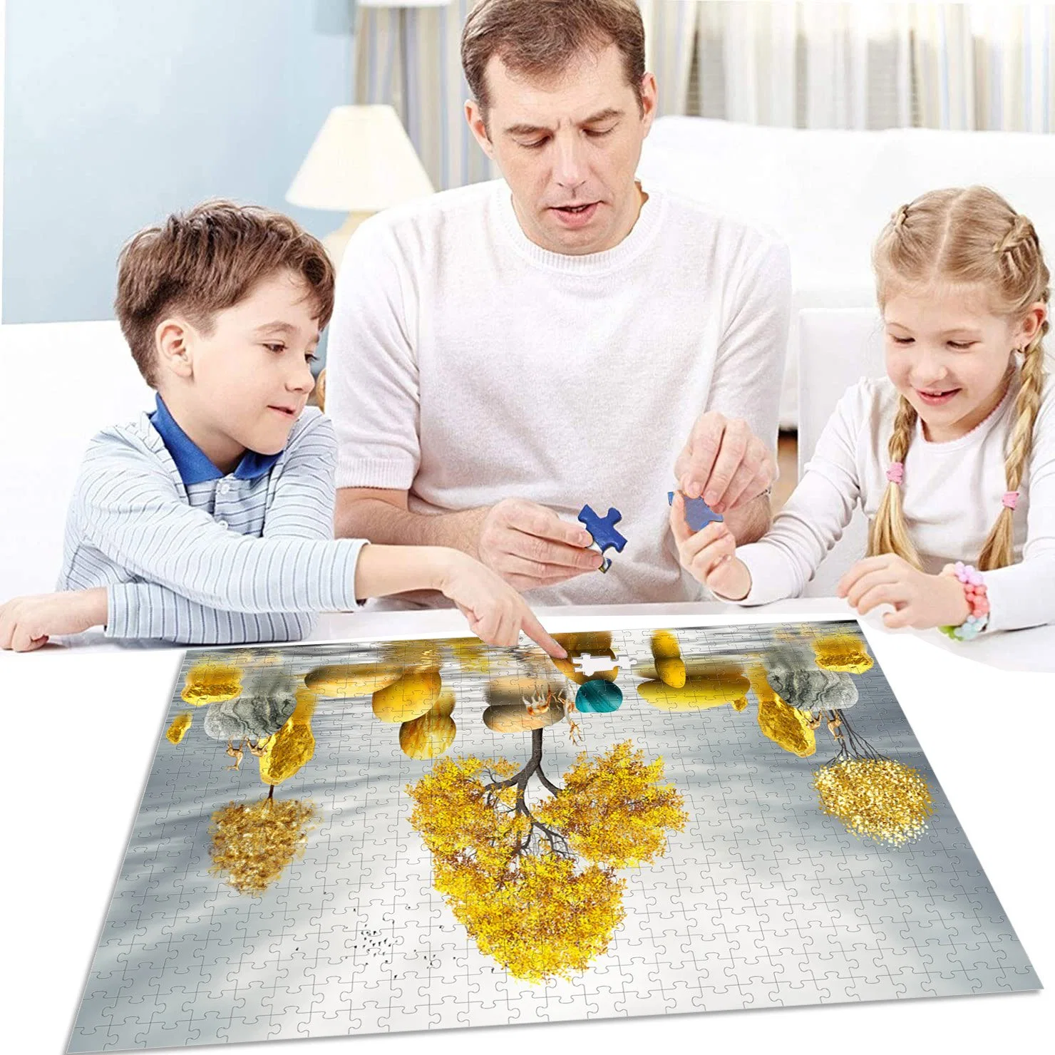 The Time Comes 1000 Piece Plastic Puzzle in Bulk with Customisable Patterns, Sizes and Number of Pieces for Toy Gifts for Adults and Children.