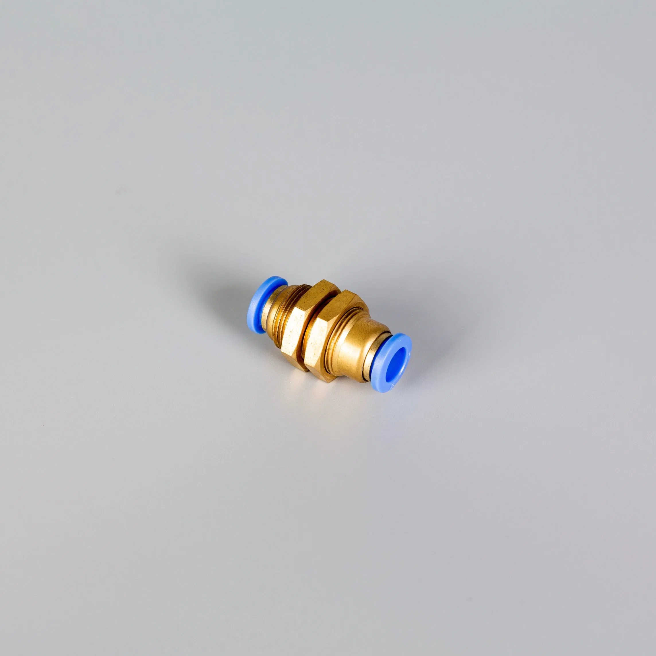 Plastic Pneumatic Hose Quick Connector Brass Bulkhead Fitting