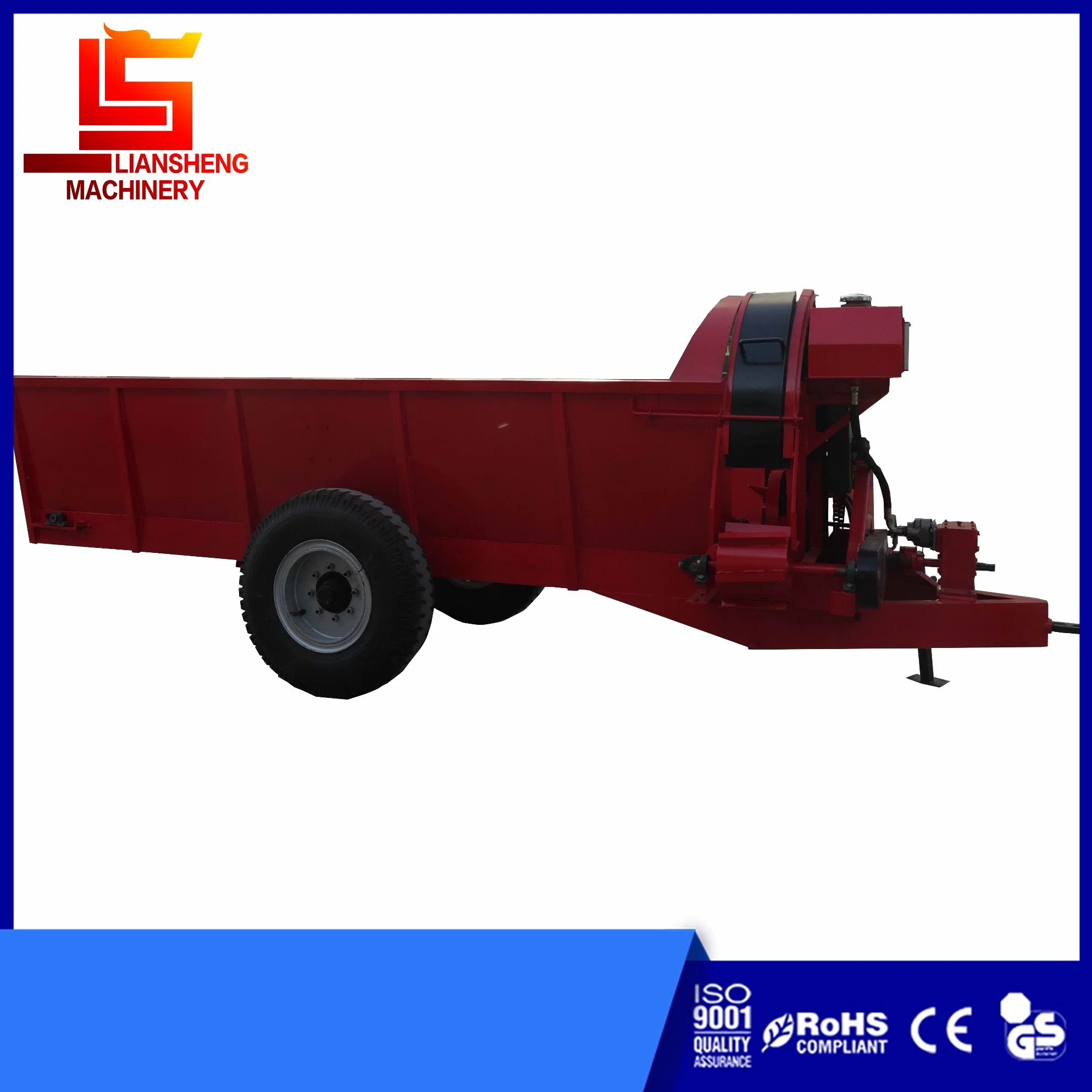 10 Cubic Volume Side Spreader Truck with Organic Fertilizer, Mixing, Crushing and Throwing, More Uniform Side Spreading Width of 0.5-2 Meters