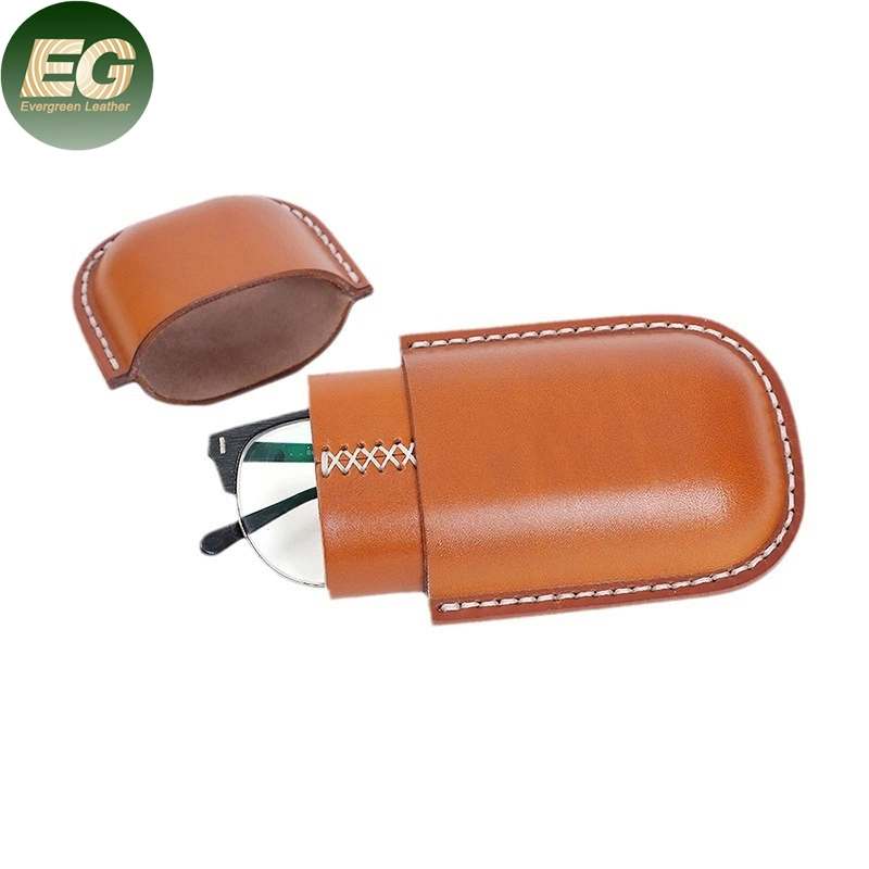 Ea340 Luxury Glasses Pouch Hot Sale Wholesale/Supplier Custom Logo Storage Cases Spectacle Packaging Package Eyeglass Sunglasses Box Leather Case